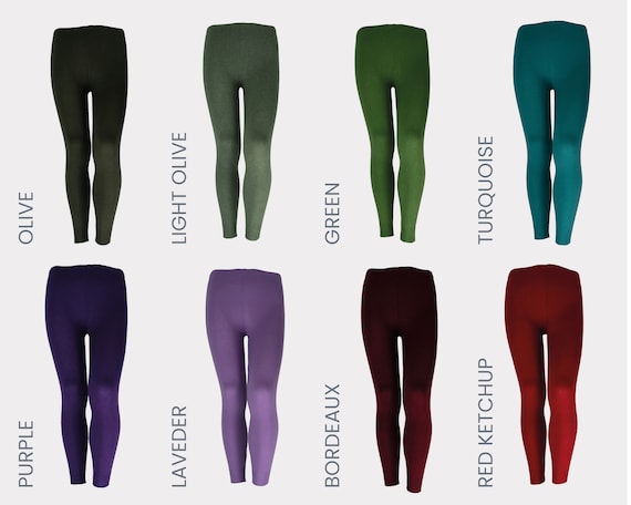 Warm Cashmere Leggings Ankle Length Wool Mix Wool Cashmere Different Colors  All Colors 