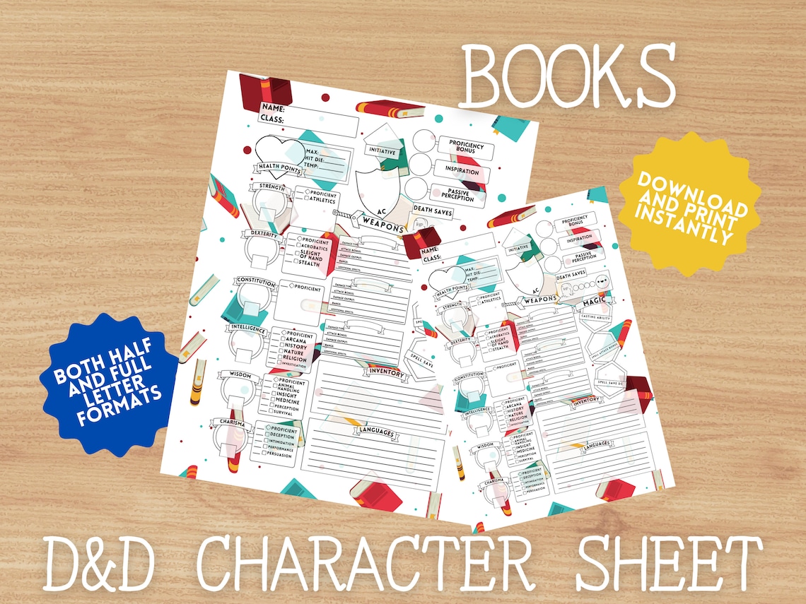 D D Book Printable