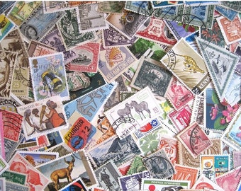 World Vintage Stamps - 100 all different