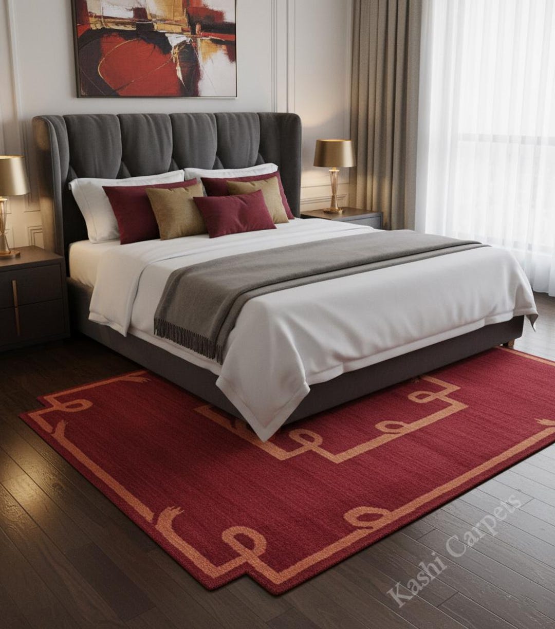 Hand-tufted Wool Area Rug: Modern Solid Rug for Living Room 9x12 Solid ...