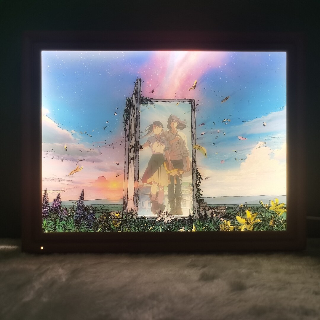One Piece Light up Painting Anime Wall Hanging Touch Switch Etsy