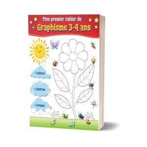 Mi primer cuaderno de diseño gráfico (70 páginas A4) - Niños de infantil 3-4 años (nueva edición 2025)