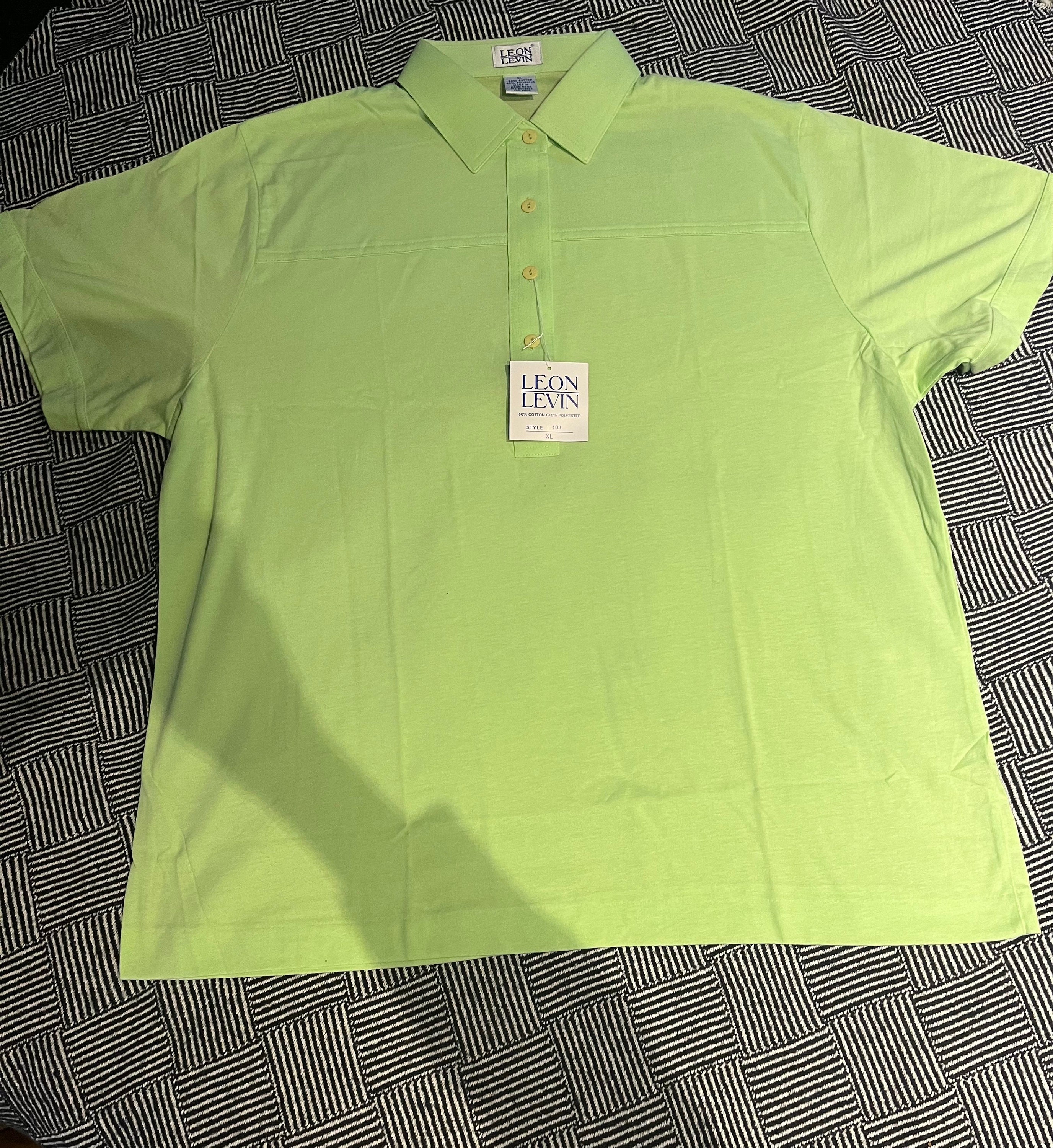 Leon levin clearance print polo shirts