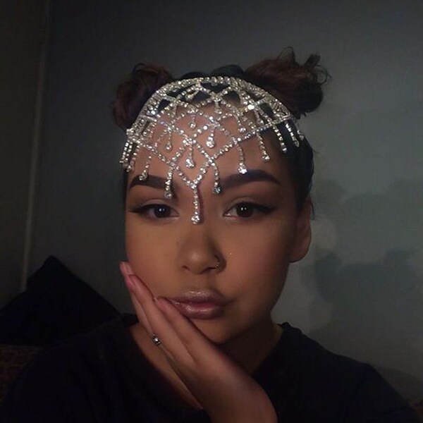 Head Chain Jewelry Etsy