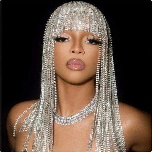 Rhinestone Headpiece Etsy