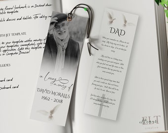 Modelo de marcador de funeral moderno em preto e branco, marcadores de funeral para homens e mulheres, marcador de memorial, marcador de funeral para impressão F19