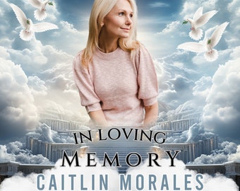 Sunrise Heavenly Sky and White Doves, In Loving Memory PNG, Memorial Background EDITABLE Template, Rest in Peace, CANVA, Digital File 5