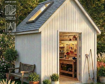 DIY 8x10 Timber Frame Garden Shed PDF Plans