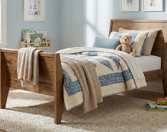 DIY Kids Twin Bed Woodworking Plans PDF | Build a Wooden Bed Your Child Will Remember
