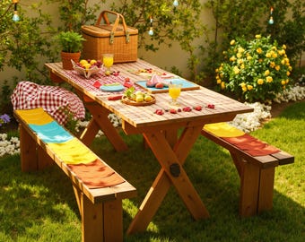 Progetti fai da te per tavoli da picnic: istruzioni dettagliate per la lavorazione del legno (PDF)