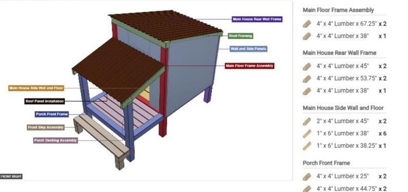 犬小屋のDIY設計図（PDF）｜頑丈な屋外ペットシェルターの作り方｜簡単な木工プロジェクト 画像 7