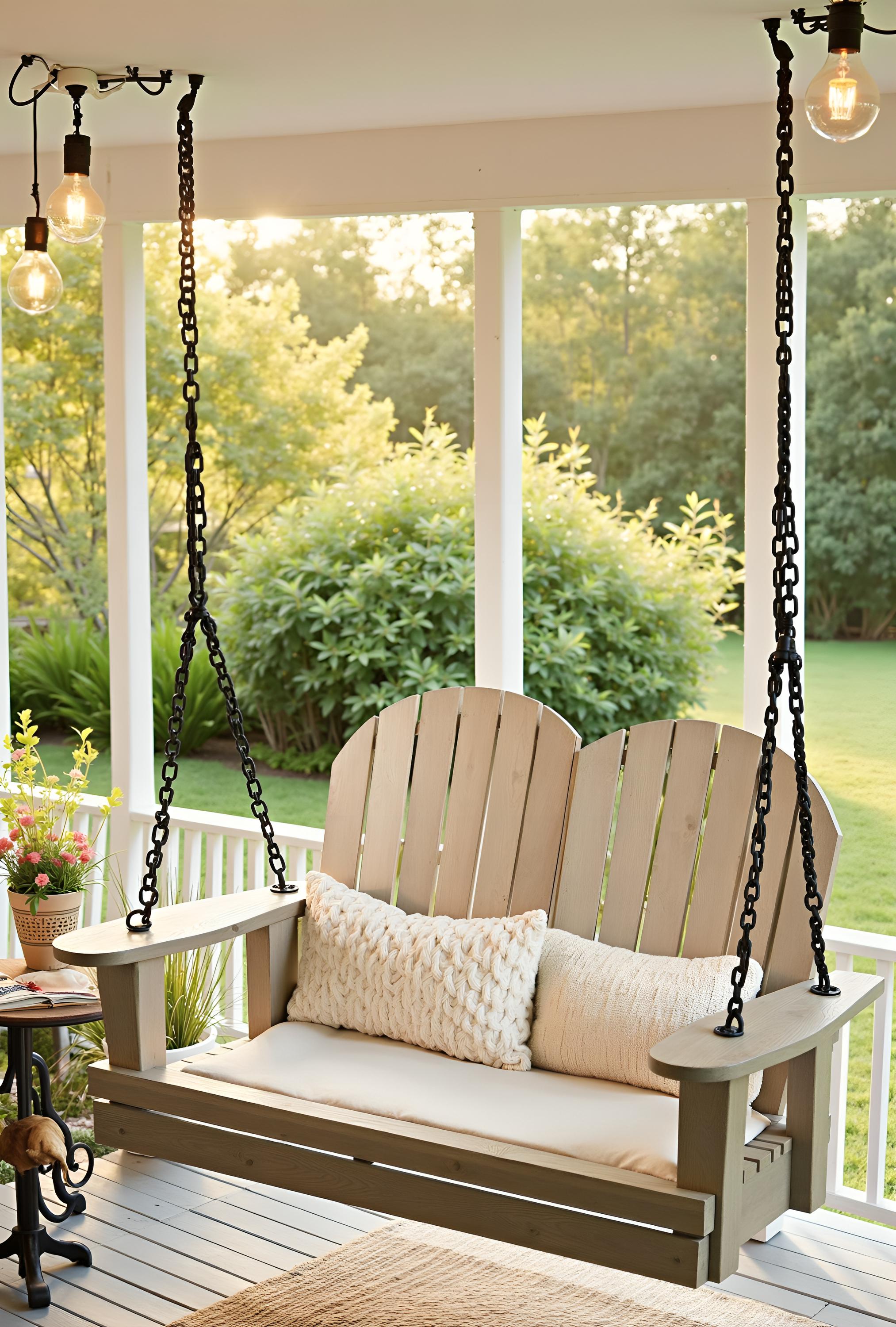 Adirondack Porch Swing Plan – Digital DIY Woodworking Guide, Instant