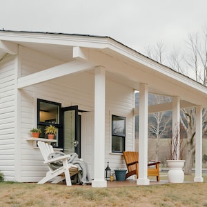 Rustic 10x16 Porch Shed Plan PDF: DIY Garden Office/Workshop Design