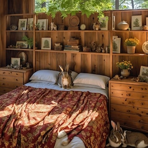 DIY Storage Headboard Plans - Customizable Bed Frame with Shelves and Drawers - PDF Woodworking Plans