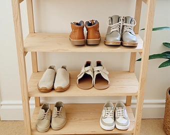 DIY Wooden Shoe Rack Plan – Step-by-Step Build Guide PDF – Entryway Organizer Project