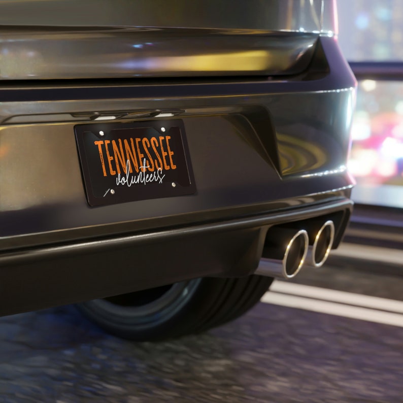 Tennessee Vols Vanity Plate TN volontari universitari sport univ del Tennessee vanity targa regalo per accessori auto fan vols immagine 4