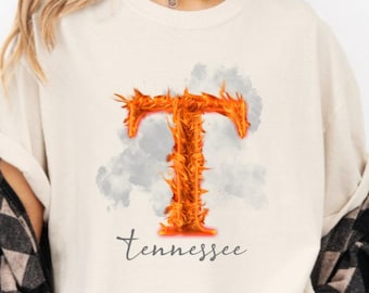 Camiseta Tennessee Vols Comfort Colors, roupa casual confortável, perfeita para fãs universitários, roupa para o dia do jogo dos voluntários da UT