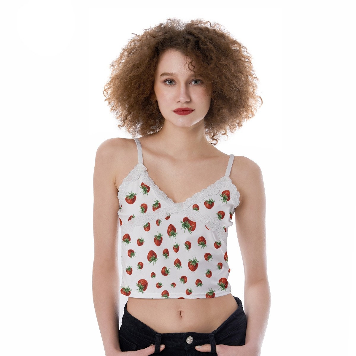 Strawberry Crop Top - Etsy Strawberry Crop Top - Etsy