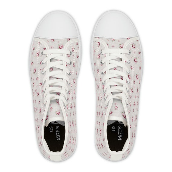 Coquette Rose Shoes Hyper Feminine Women's High Top Sneakers