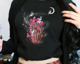 Camicia Fairycore, Grunge Fairycore, estetica Cottagecore, abbigliamento accademico leggero, taglia 3x 4x 5x Unisex Heavy Cotton Tee