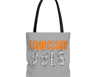 Tennessee Vols Tote Bag, tn vrijwilligers tote, animal print tn vols schoudertas, strandtas, boekentas, cadeau voor vols fan