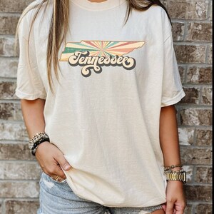 Tshirt Tennessee Comfort Colors, chemise rétro tennessee, comfort colors tennessee, chemise vintage, chemise vsco tennessee