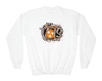 Tennessee Vols Youth Crewneck Sweatshirt, tn volunteers gameday sweater, ut vols kids sweatshirt, gift for vols fan