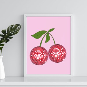 Pink Mushroom Disco Balls 