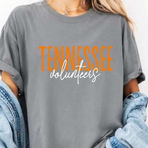 Comfort Colors Tennessee Volunteers T-Shirt College Spirit Shirt, ut vols game day shirt, tn vols tee