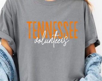 Camiseta Comfort Colors Tennessee Volunteers, camisa College Spirit, camisa para o dia do jogo do UT Vols, camiseta TN Vols