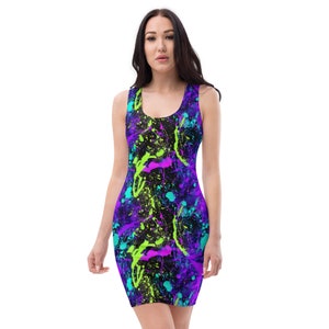 Neon Club Dress