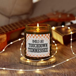 Touchdown Tennessee Candles, Scented Candles, Football Decor, Gift for Him, Home Fragrance, Party Favor, tn volunteers gift for fan