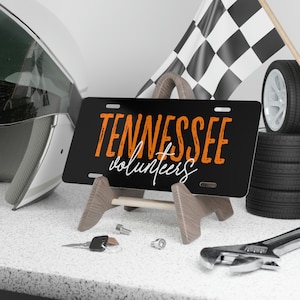 Tennessee Vols Vanity Plate TN volunteers college sports univ of tennessee vanity license plate gift for vols fan car accessories