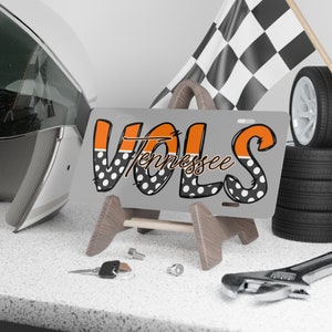 Tennessee Vols Vanity Plate, tn volunteers car accessories, gift for vols fan, ut vols car tag