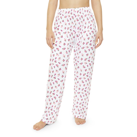 Coquette Clothing, Coquette Pajama Pants, Rose Floral Pj Lounge