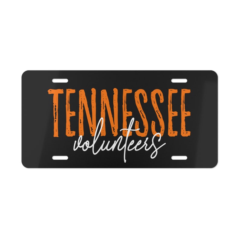 Tennessee Vols Vanity Plate TN volontari universitari sport univ del Tennessee vanity targa regalo per accessori auto fan vols immagine 2