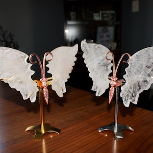 Clear Quartz Butterfly Wings - High Grade, High Quality - Handle with Care! - Crystal Gift - Fragile