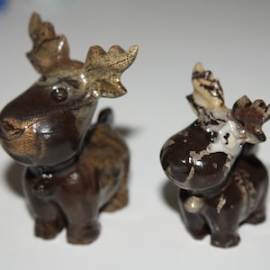 Adorable picture Jasper Reindeer Carvings - Manmade Jasper - Parent and Child Reindeer&#39;s
