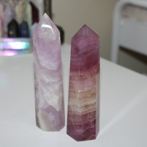 Pink / Magenta Fluorite Towers - Good quality, Great Price - Crystal Gifts - Healing