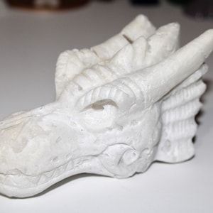 White Agate Sugar Druzy Dragon Head - Big and Beautiful