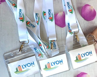 JW Tour de cou Assemblée Spéciale Lyon 2024, porte carte, porte badge, cadeau assemblée Lyon 2024