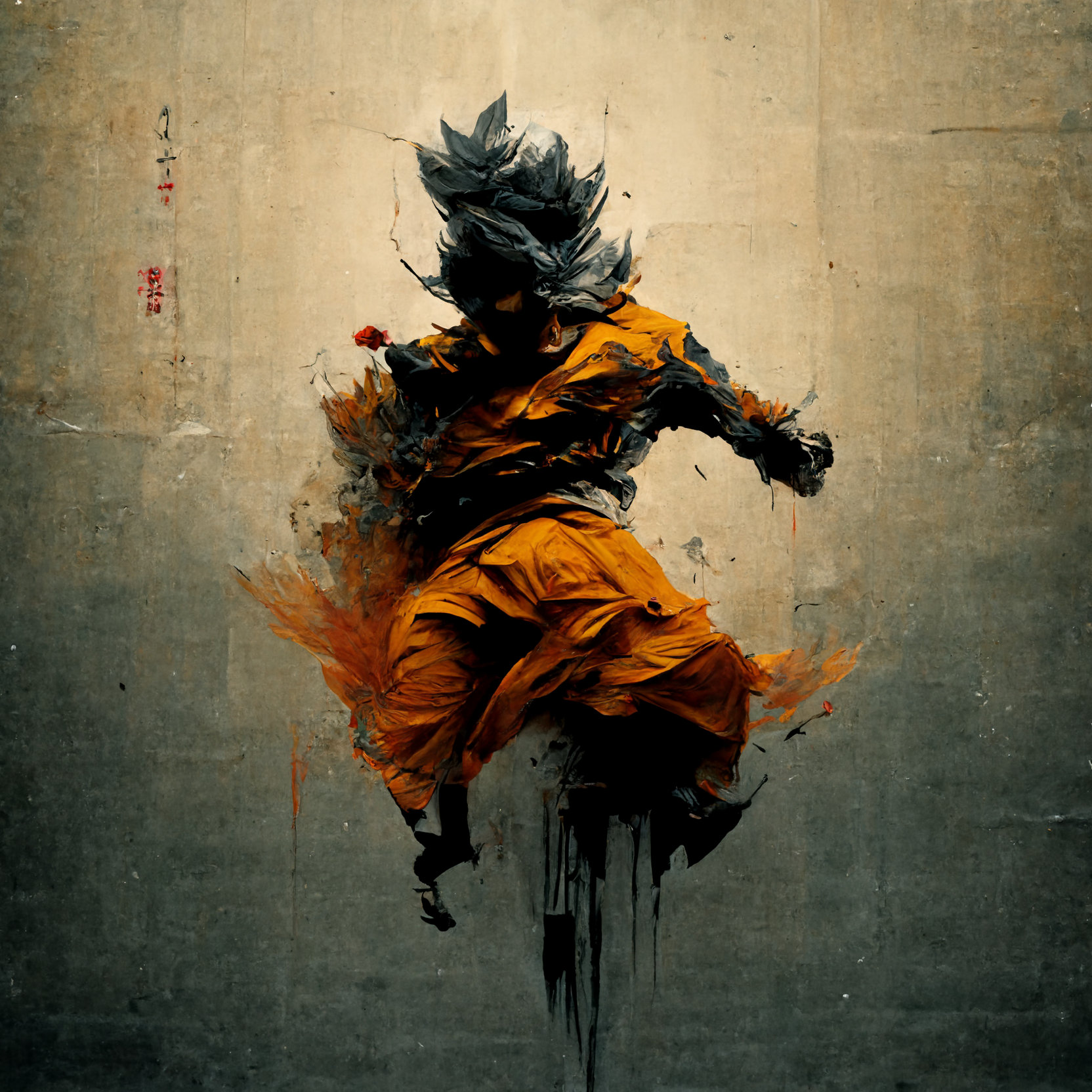 dragon ball z goku super saiyan Wall Poster Print on Art Paper