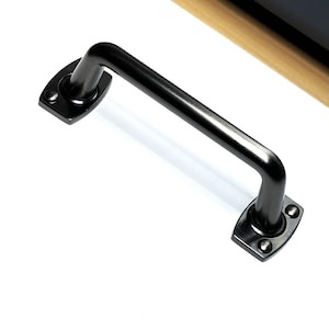 Pull - U-Shaped Black Graphite Colored Metal 3 Piece 3&quot; at Center