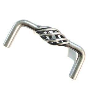 Birdcage 3" Drawer Pull with Antique Pewter Finish