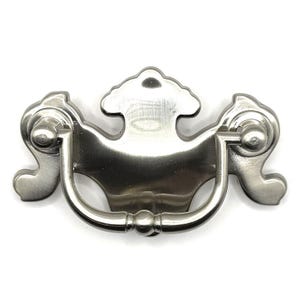 Chippendale traditionele beugelgreep satijnnikkelafwerking 2,5" in het midden 3,5" totale lengte