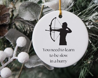 Archery Gift, Archery Ornament for Her, Archery Mom Ornament, Gift for Archer
