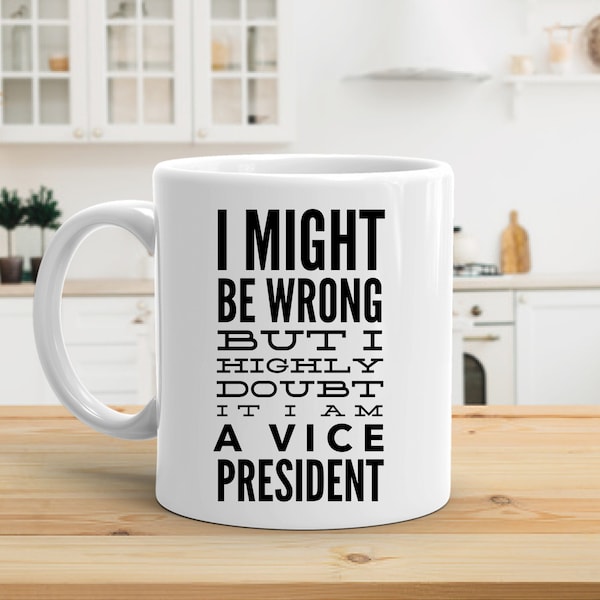 Coffee Mug for Vice President, Vice President Mug, Coffee Cup Funny Gifts for Women Men Her Him, Best Vp Appreciation Birthday Present