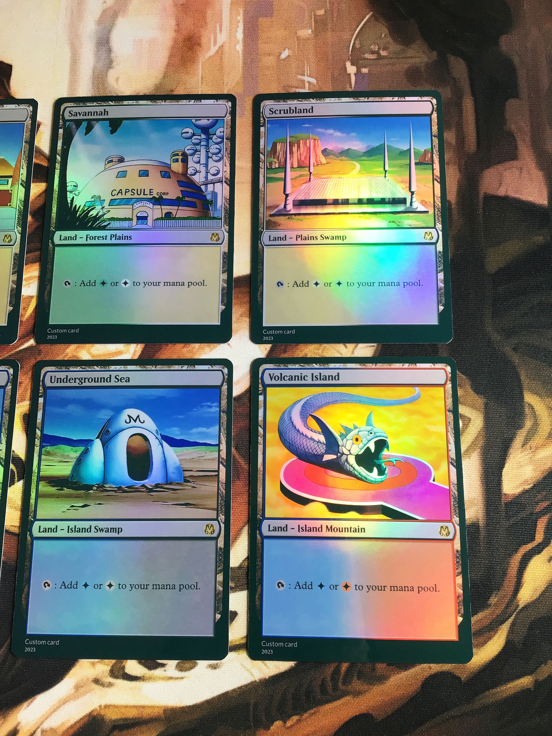 PROXY FOIL MTG Dual Lands: Badlands/bayou/plateau/savannah PROXY FOIL MTG Dual Lands: Badlands/bayou/plateau/savannah
