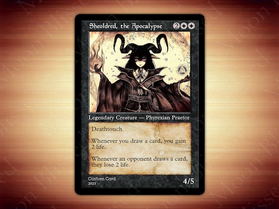 Sheoldred, the Apocalypse - PROXY FOIL MTG - Etsy