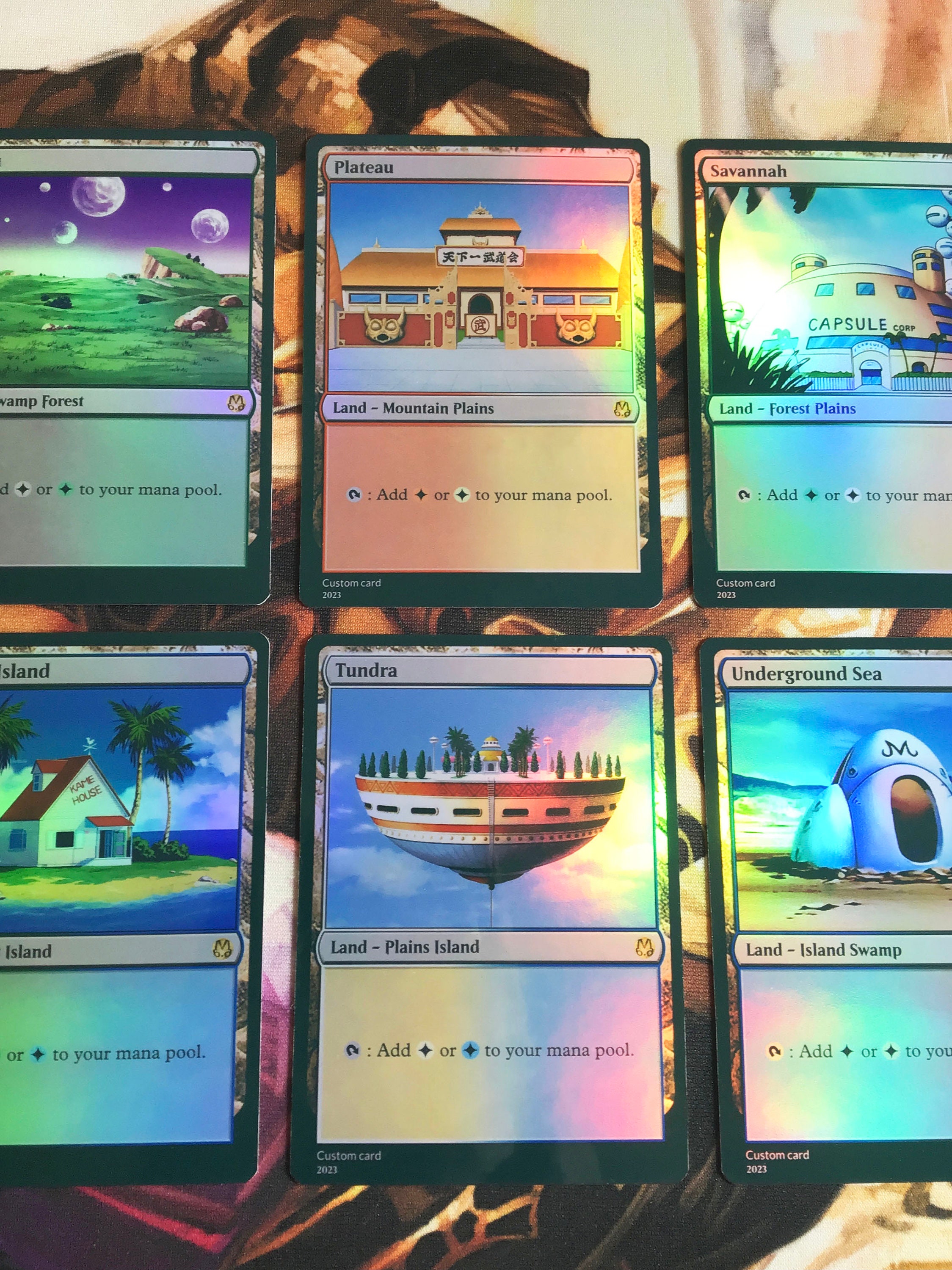 PROXY FOIL MTG Dual Lands: Badlands/bayou/plateau/savannah PROXY FOIL MTG Dual Lands: Badlands/bayou/plateau/savannah
